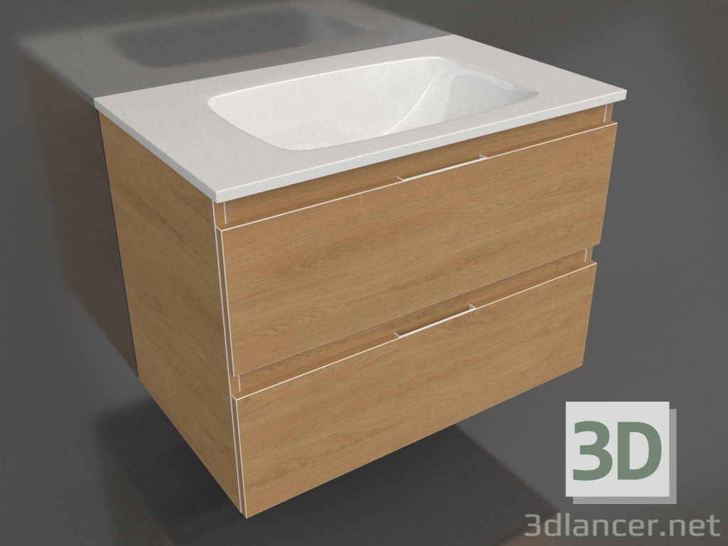 3d model Armario colgante 75 cm (ACC0175DZ) - vista previa