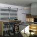 3d Kitchen with island, modern minimalist style model buy - render