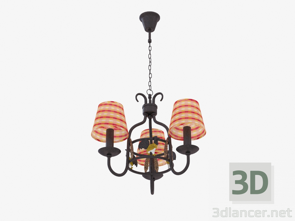 3d model Lámpara con las sombras (S110005 3) - vista previa