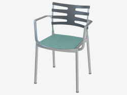 Chair with soft seat and armrests Ice