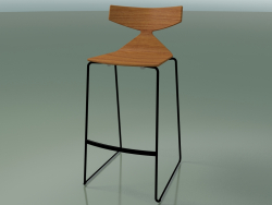 Tabouret de bar empilable 3704 (effet teck, V39)