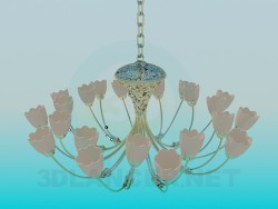 Lustre avec tulipes