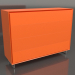 modèle 3D Commode TM 014 (1200x400x900, orange vif lumineux) - preview