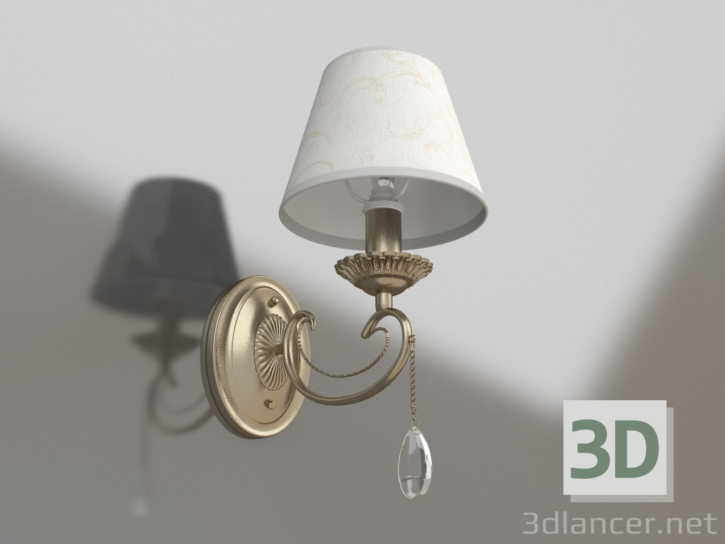 Modelo 3d Luminária de parede (arandela) Brossard (FR2904-WL-01-BZ) - preview