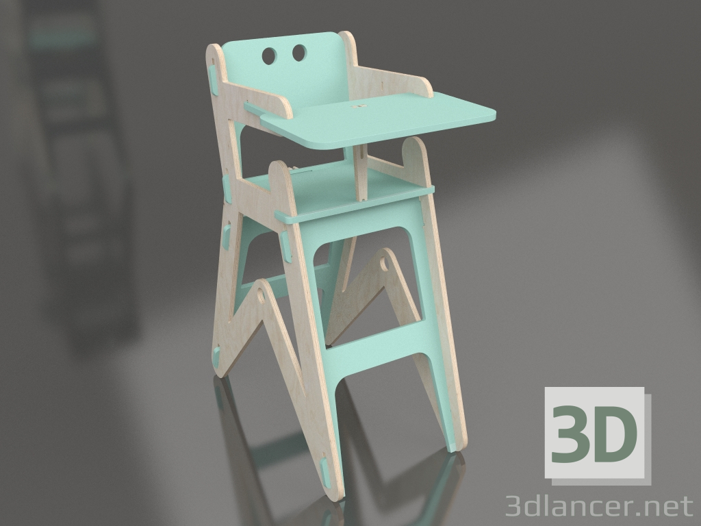 modello 3D Sedia CLIC H (HGC1TU) - anteprima