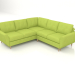 3D Modell 4-Sitzer-Klappsofa „Home Corner“. - Vorschau