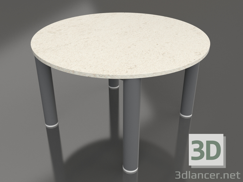 3D Modell Couchtisch D 60 (Anthrazit, DEKTON Danae) - Vorschau