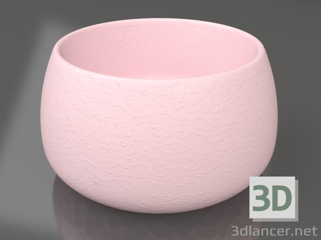 3D modeli Bitki saksısı 3 (Pembe) - önizleme