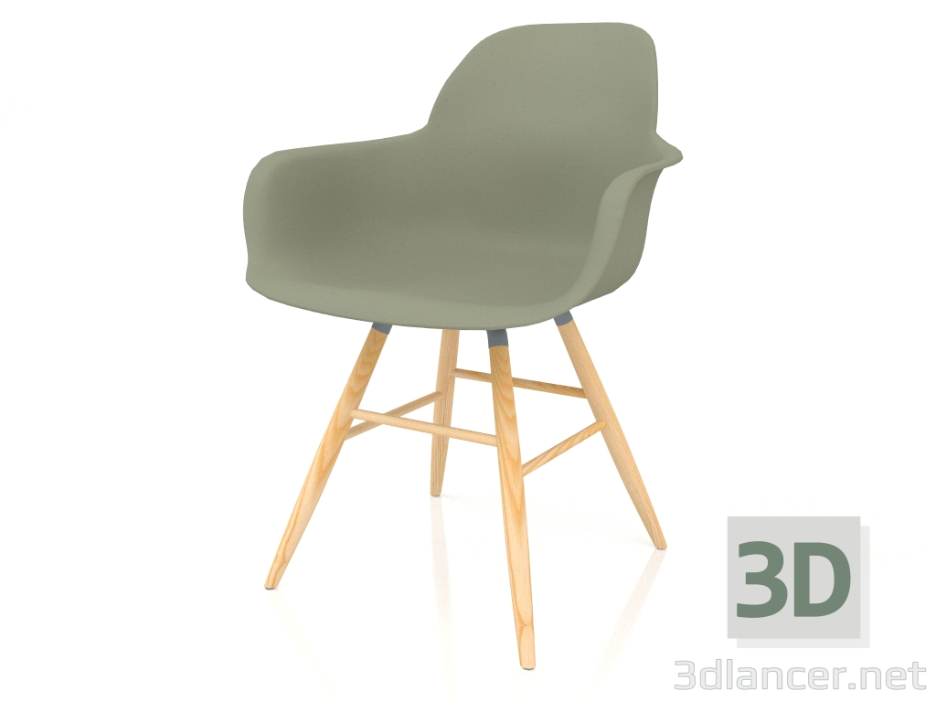 3d model Armchair Albert Kuip (Green) - preview