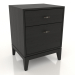 3d model Bedside table 450 mm (black RAL 9005) - preview