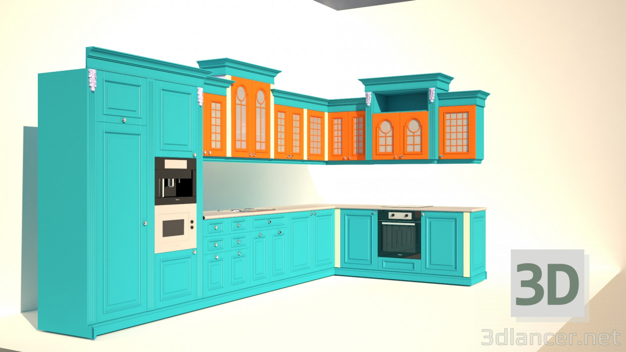 3d model Kitchen - preview