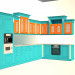 3d model Kitchen - preview