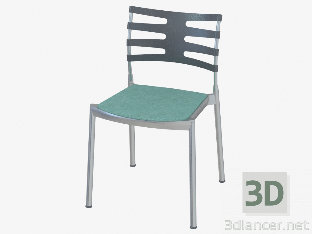 3d model Silla con asiento blando Ice - vista previa