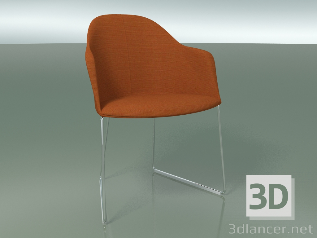 3D Modell Stuhl 2228 (auf Kufen, CRO, mit abnehmbarer Polsterung) - Vorschau