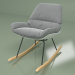 3d model Bay rocking chair (light grey) - preview