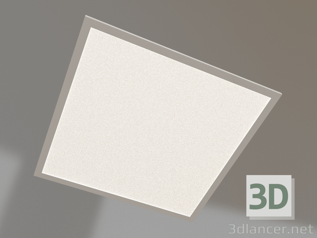 modello 3D Lampada DL-INTENSO-S600x600-40W Day4000 (WH, 120 gradi, CRI90, 230V) - anteprima