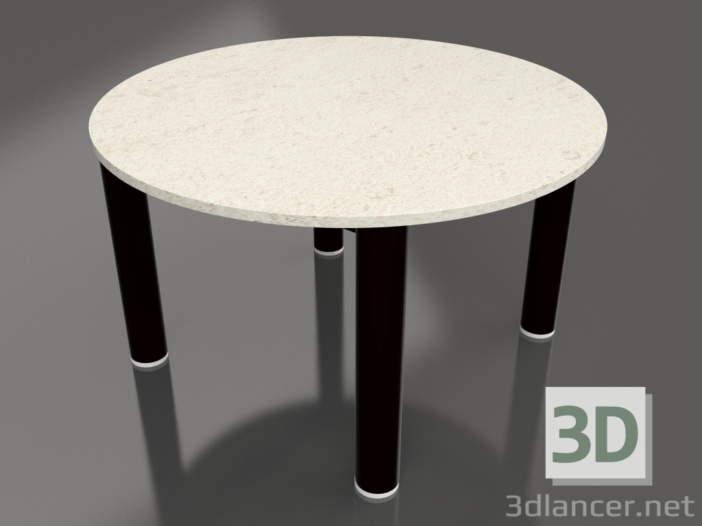 3D Modell Couchtisch D 60 (Schwarz, DEKTON Danae) - Vorschau