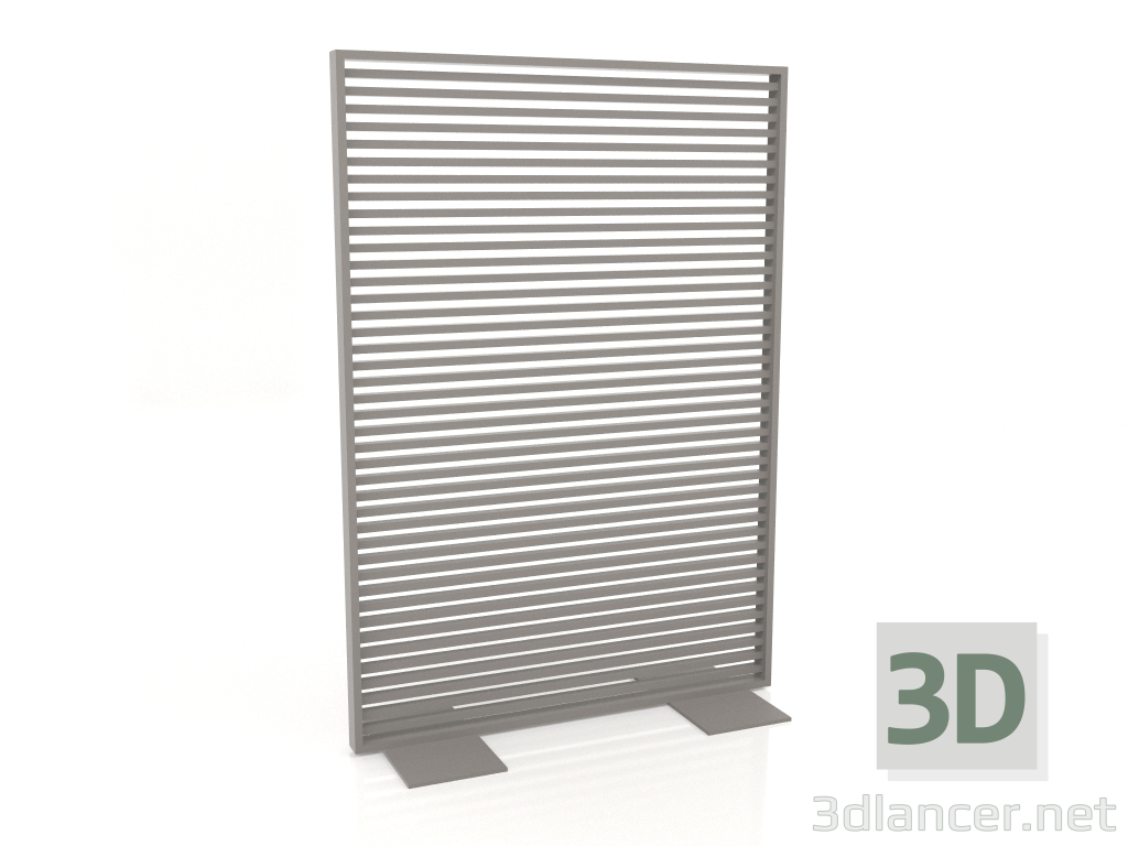 3d model Mampara de aluminio 120x170 (Gris cuarzo) - vista previa