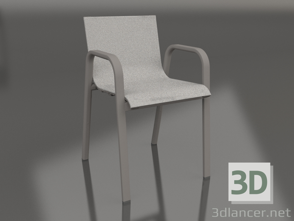 3d model Dining chair (Quartz gray) - preview