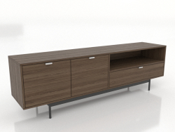 Meuble TV 1800 mm (frêne éclairci noyer)