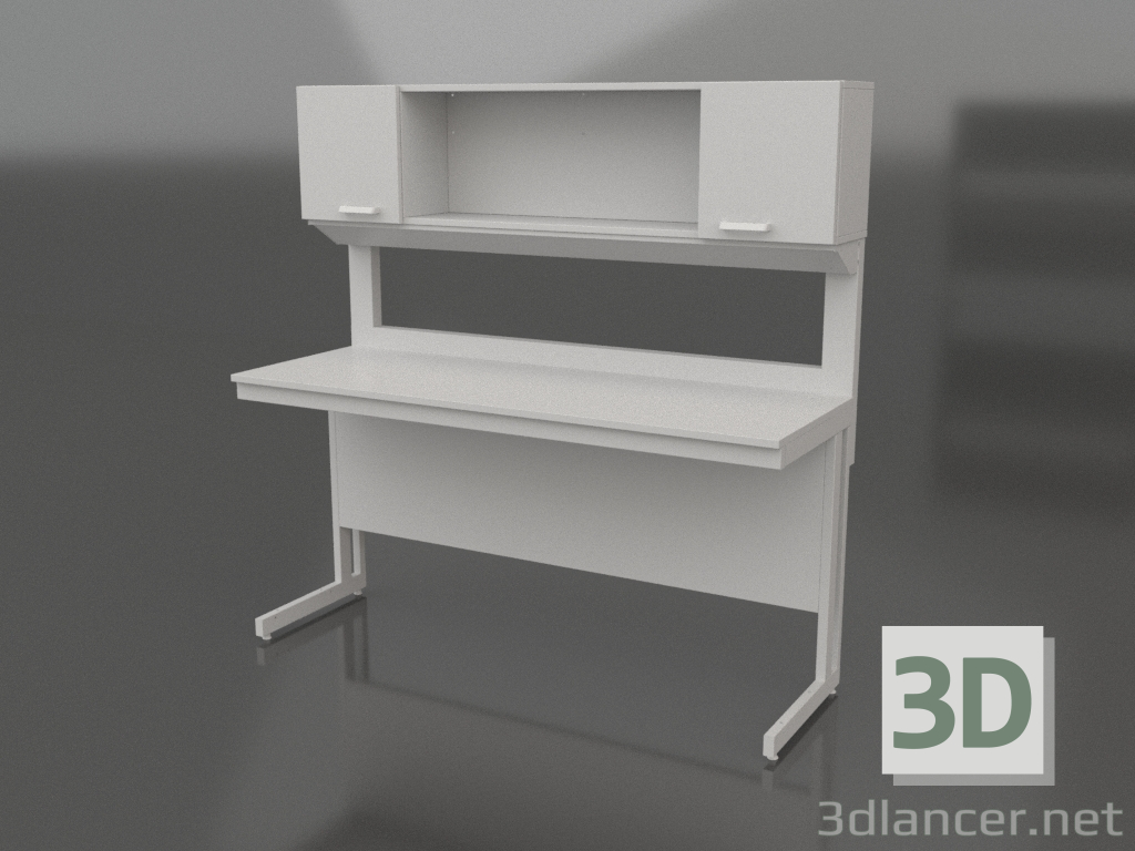 3d модель Стол лабораторный со шкафом-надстройкой 1800 СН 900 – превью 3d модель Стол лабораторный со шкафом-надстройкой 1800 СН 900 – превью