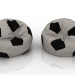 3d Football bag chairs model buy - render