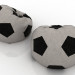 3d Football bag chairs model buy - render