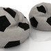 3d Football bag chairs model buy - render