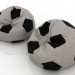 modèle 3D de Chaises de sac de football acheter - rendu