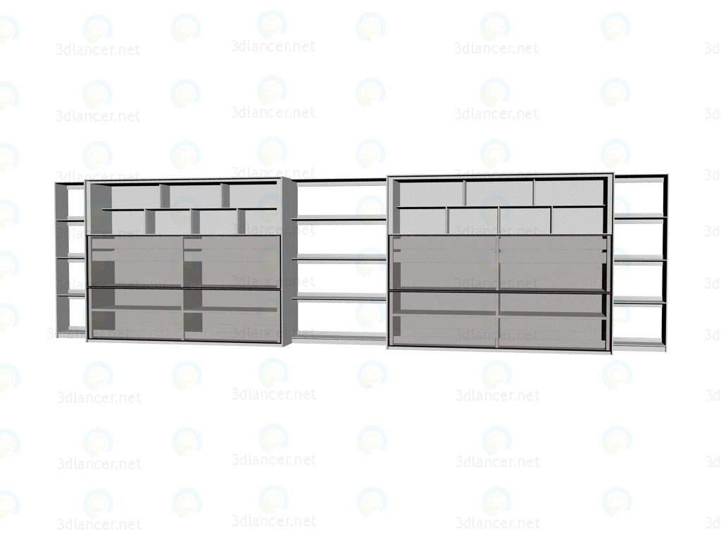 modello 3D Mobili cremagliera sistema fc0935 - anteprima