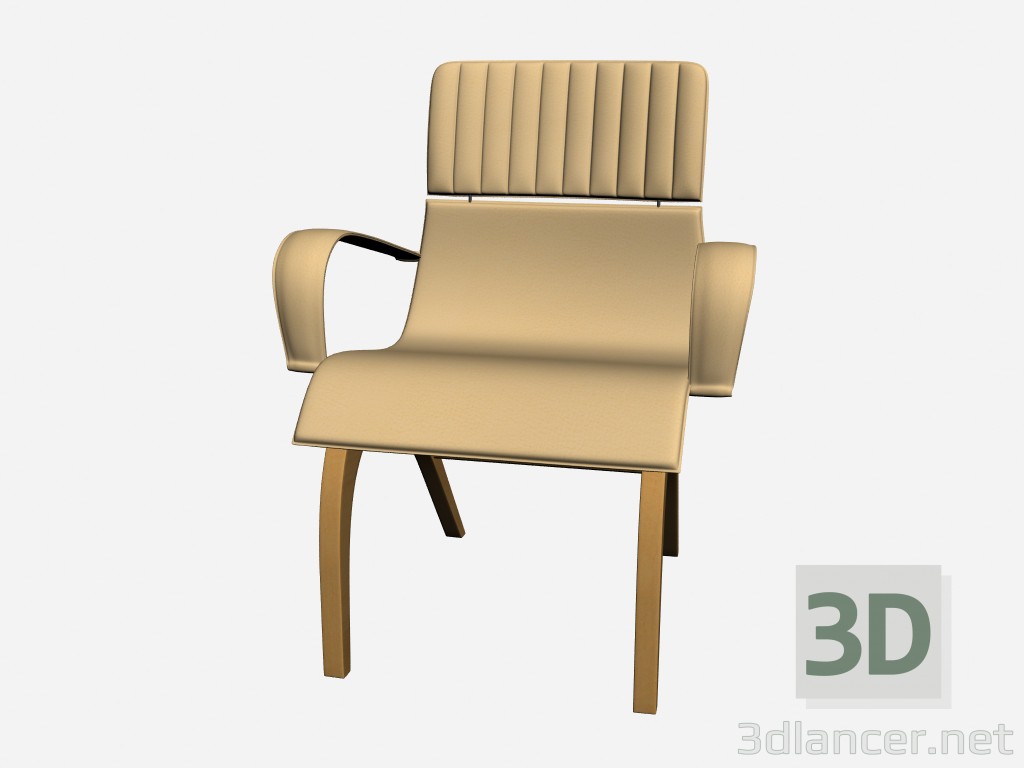 3d model HERMAN Chair with armrests - preview