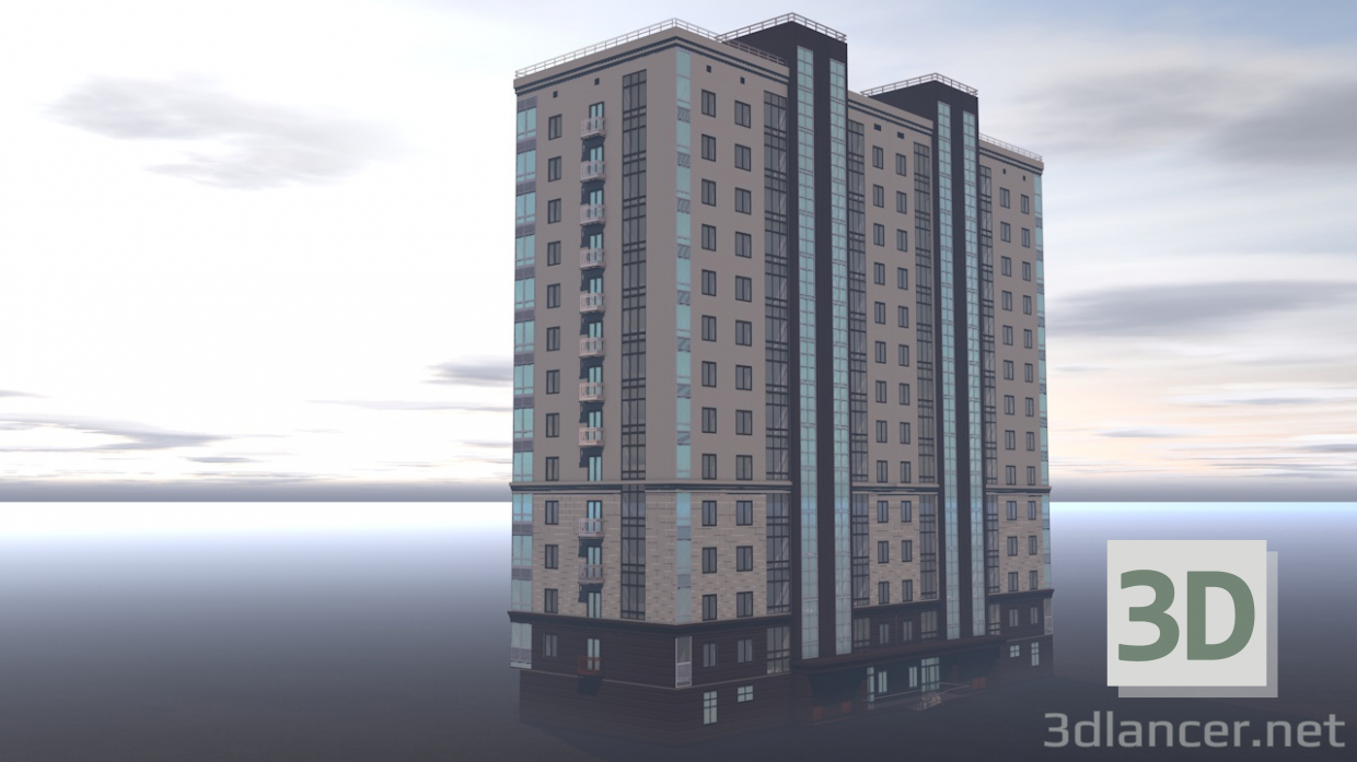 3D modeli Apartman - önizleme