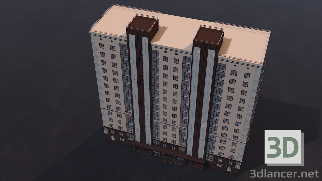 3D modeli Apartman - önizleme