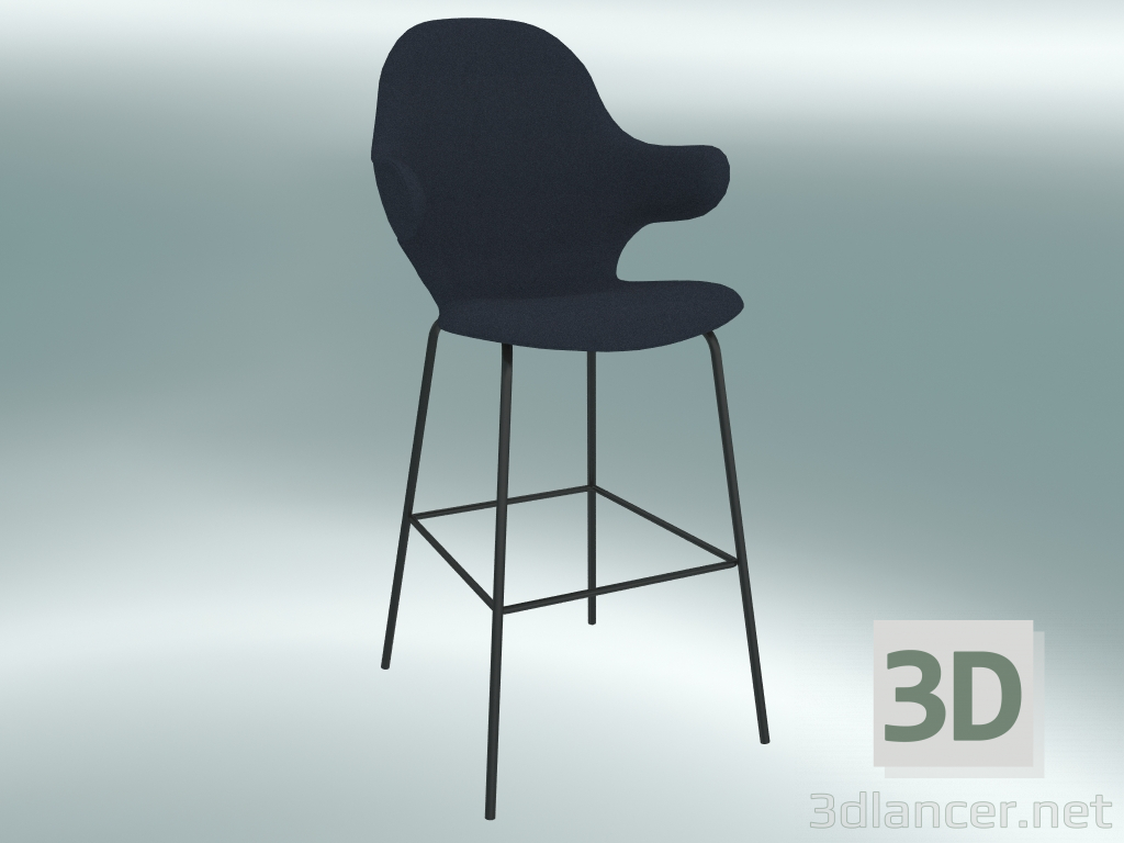 3d model Taburete de bar Catch (JH17, 63x58 H 117cm, Divina - 793) - vista previa