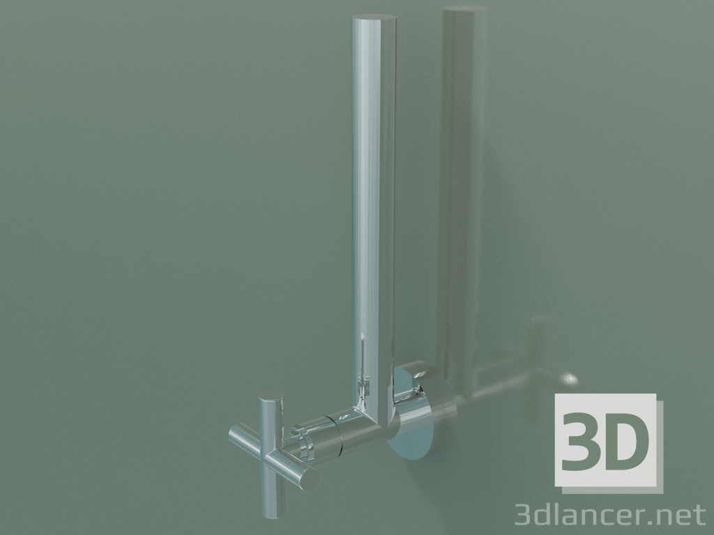 3d model Válvula de ángulo de pared (22900892-00) - vista previa