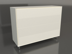 Cassettiera TM 014 (1200x400x900, colore plastica bianco)