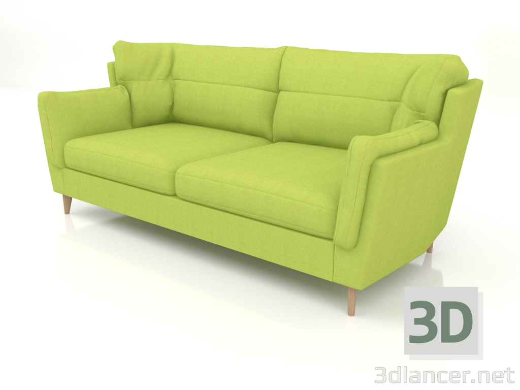 3d model Sofá recto Hygge de 3 plazas - vista previa