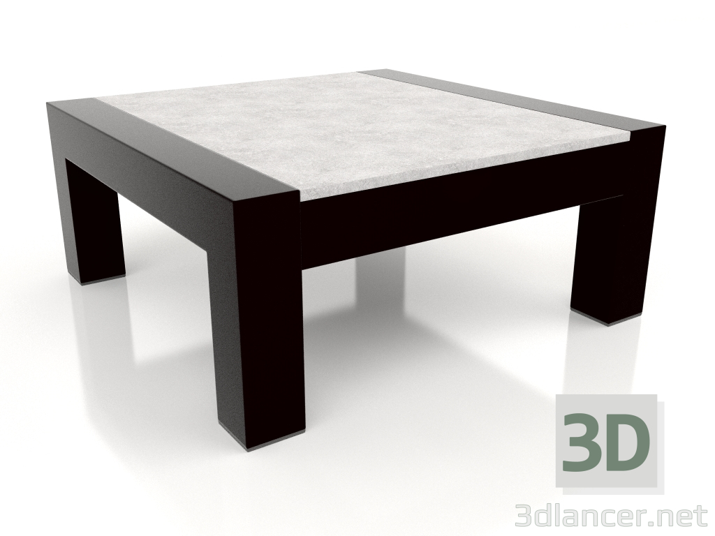 3D Modell Beistelltisch (Schwarz, DEKTON Kreta) - Vorschau