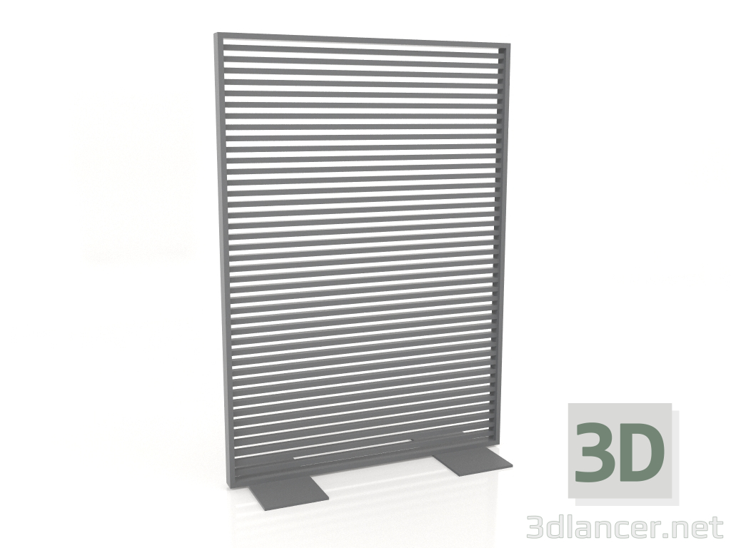 modèle 3D Cloison aluminium 120x170 (Anthracite) - preview