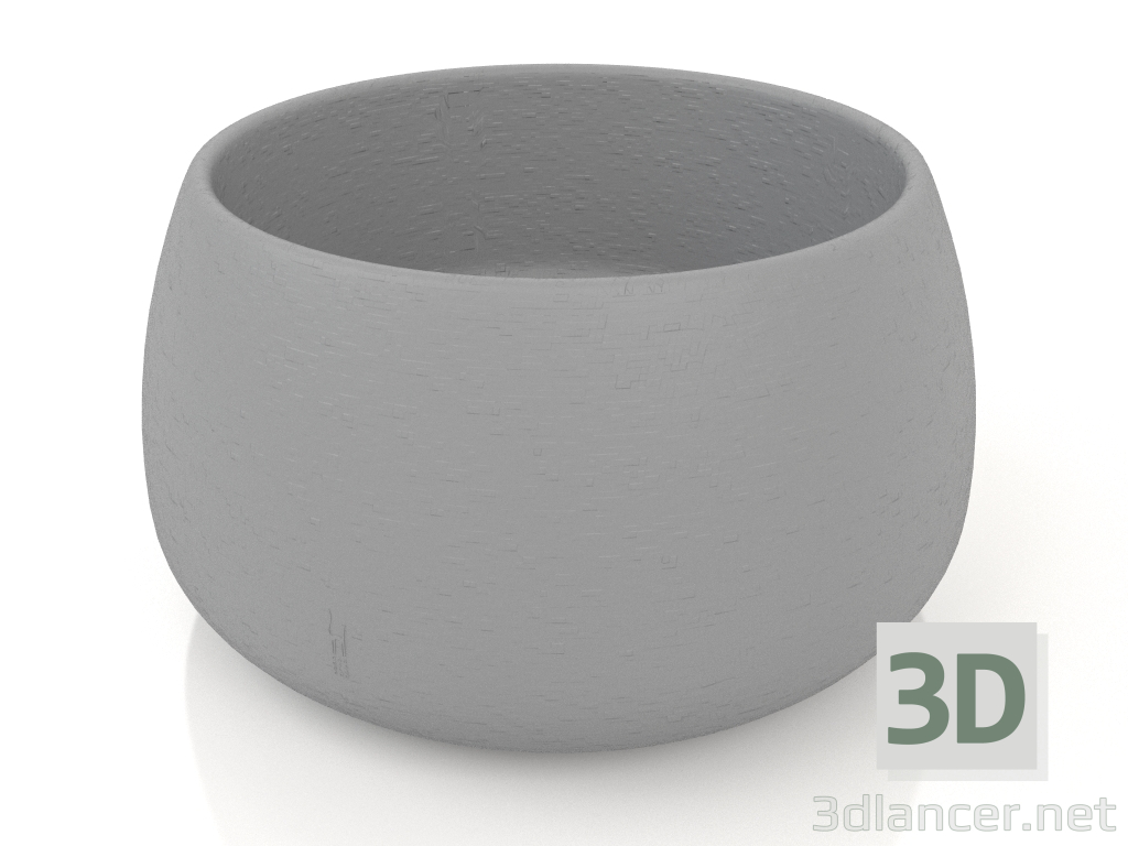 modello 3D Vaso per piante 3 (Antracite) - anteprima