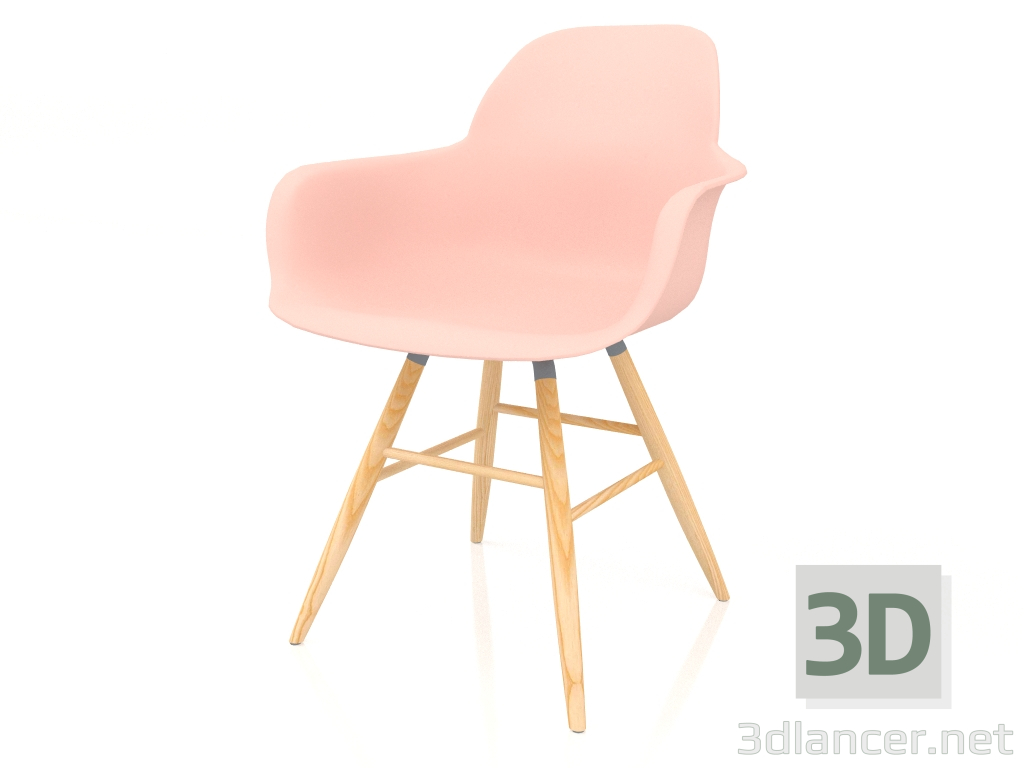 3d model Sillón Albert Kuip (Rosa viejo) - vista previa