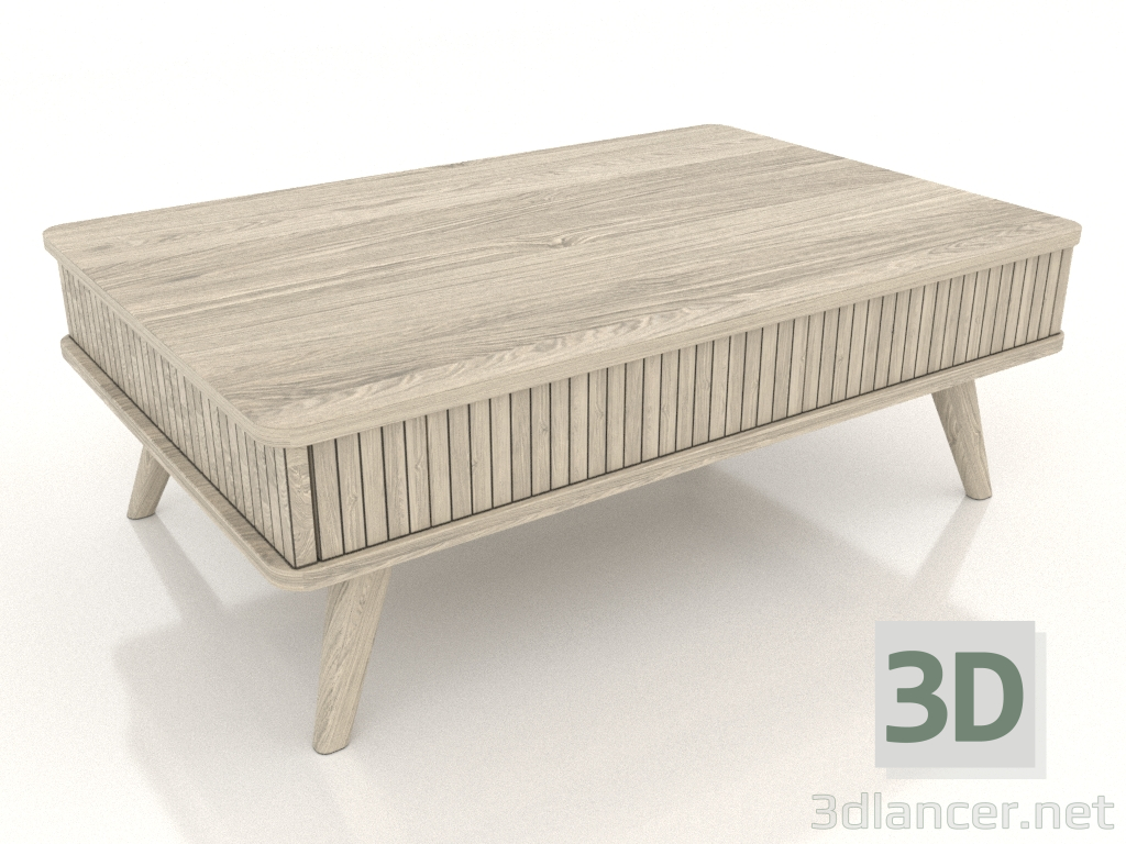 modello 3D Tavolino (rovere illuminato) - anteprima