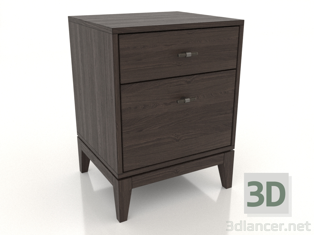 3D modeli Başucu sehpası 450 mm (dişbudak ceviz) - önizleme