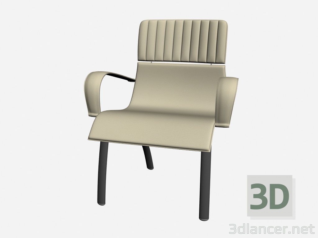 Modelo 3d Cadeira com braços 1 HERMAN - preview