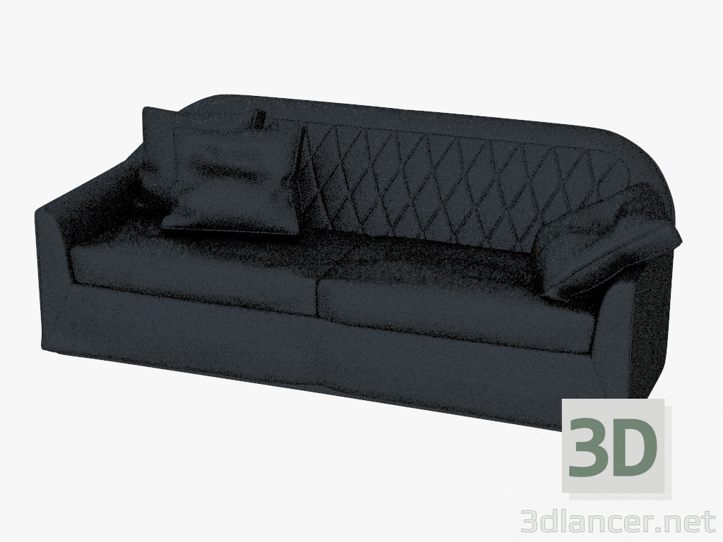 Modelo 3d Sofá duplo couro Veyron - preview