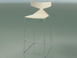 Tabouret de bar empilable 3704 (Blanc, CRO)