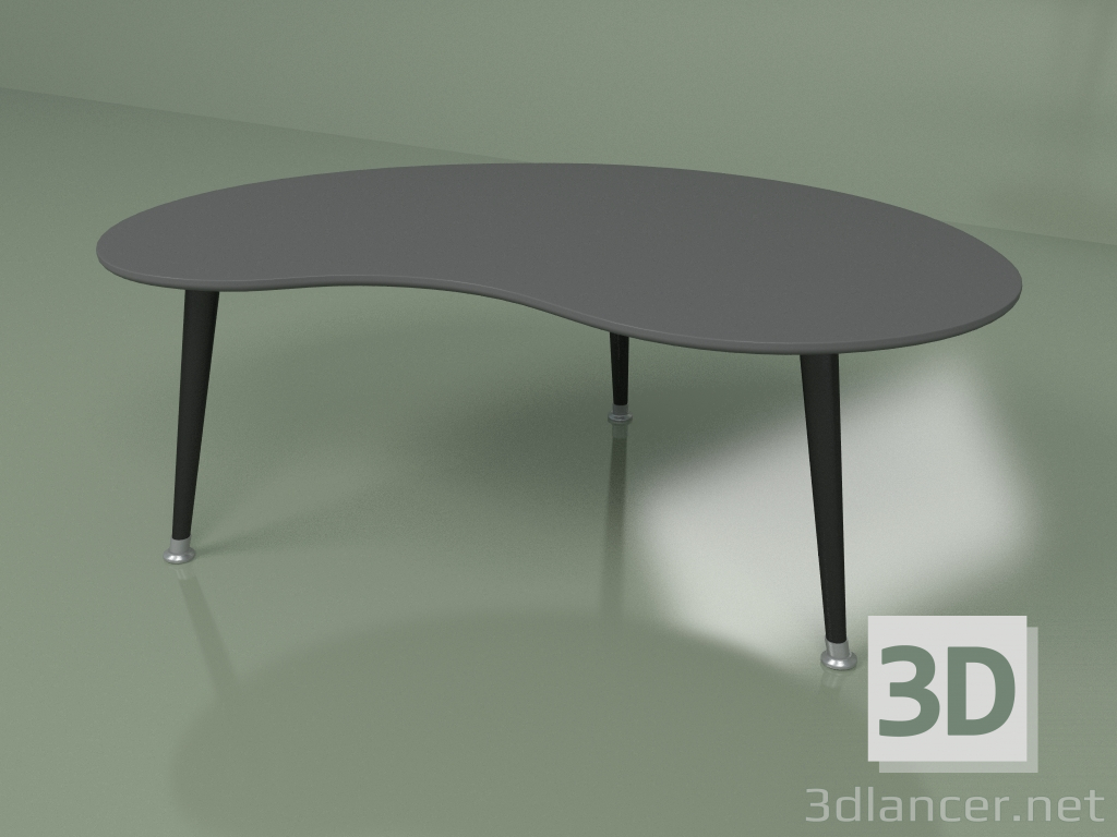 3D Modell Kidney Couchtisch (dunkelgrau) - Vorschau