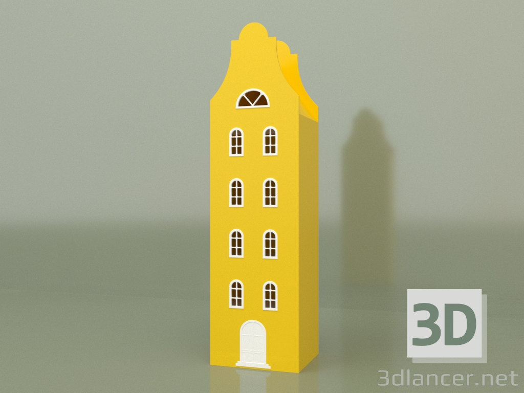 3d model Armario-lodge ASH-4XL (Amarillo) - vista previa