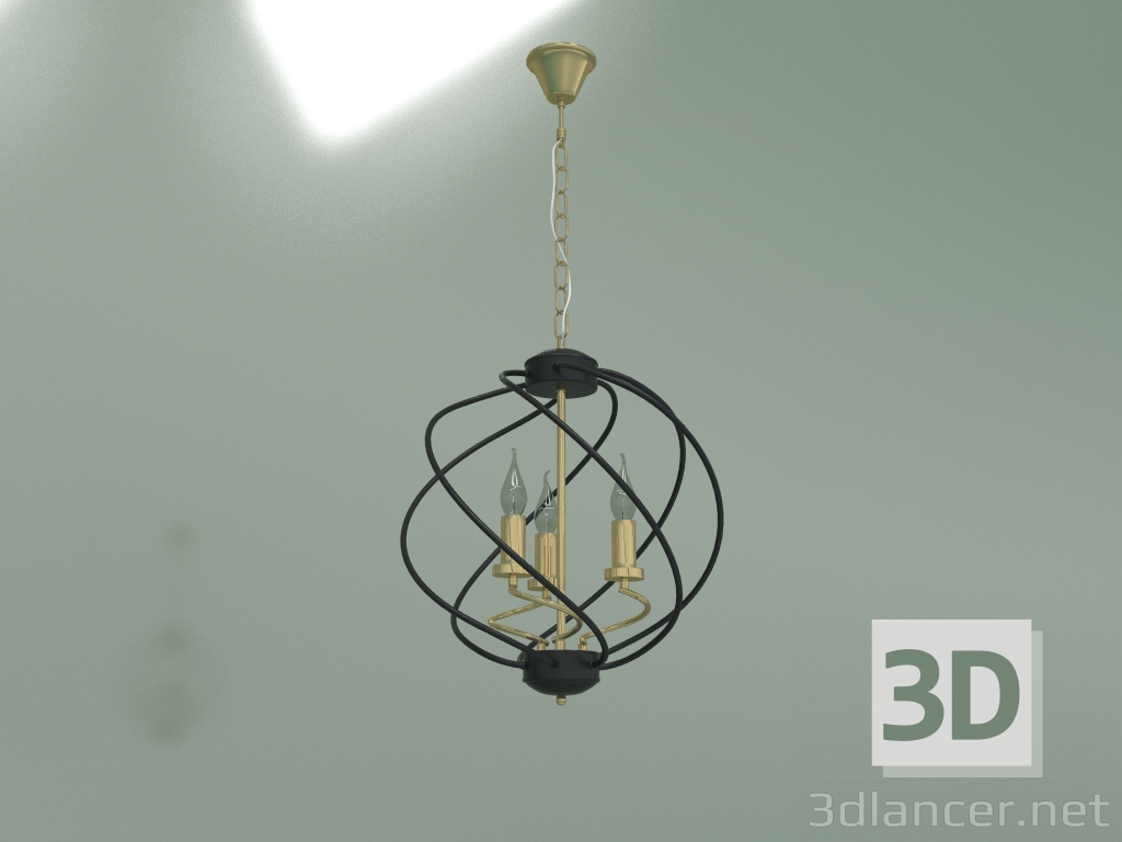 Modelo 3d Candelabro suspenso Sorrel 60105-3 (preto) - preview