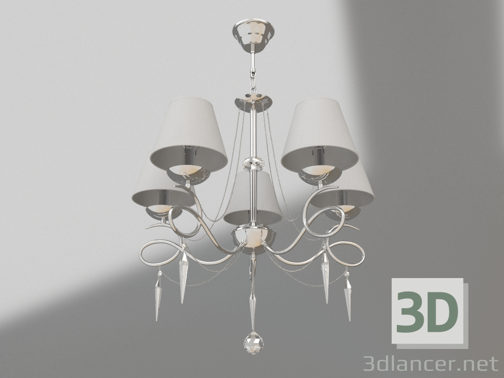 Modelo 3d Lustre Haley (FR2909-PL-05-CH) - preview